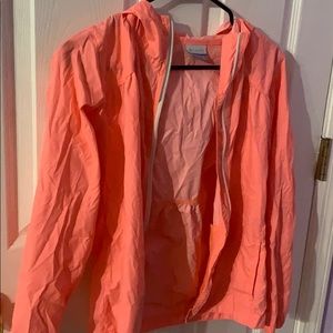 COLUMBIA peach windbreaker
